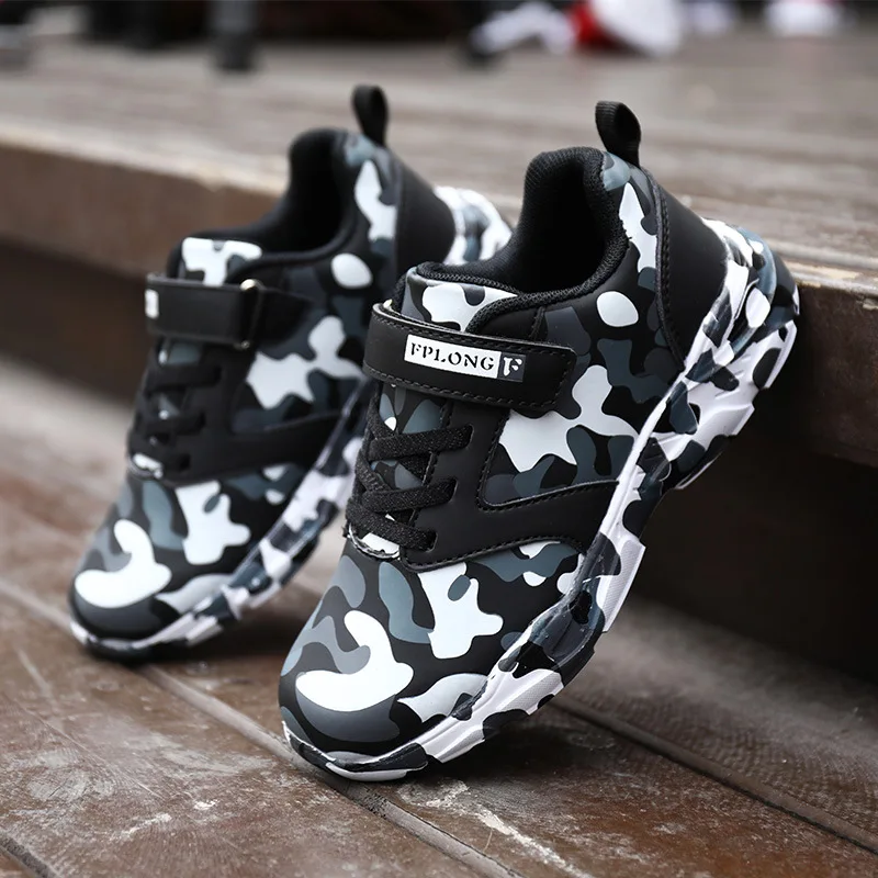 

Children jun xun xie Boy Summer Camp Outdoor Off-road Camouflage Dark Green Outdoor Training Shoe Young STUDENT'S Big Boy Runnin