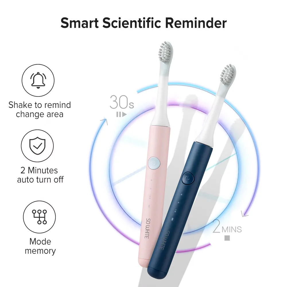Xiaomi SOOCAS sonic, электрическая зубная щетка, ультра Звуковая, автоматическая зубная щетка, для взрослых, водонепроницаемая, для чистки, USB, перезаряжаемая, для SO WHITE