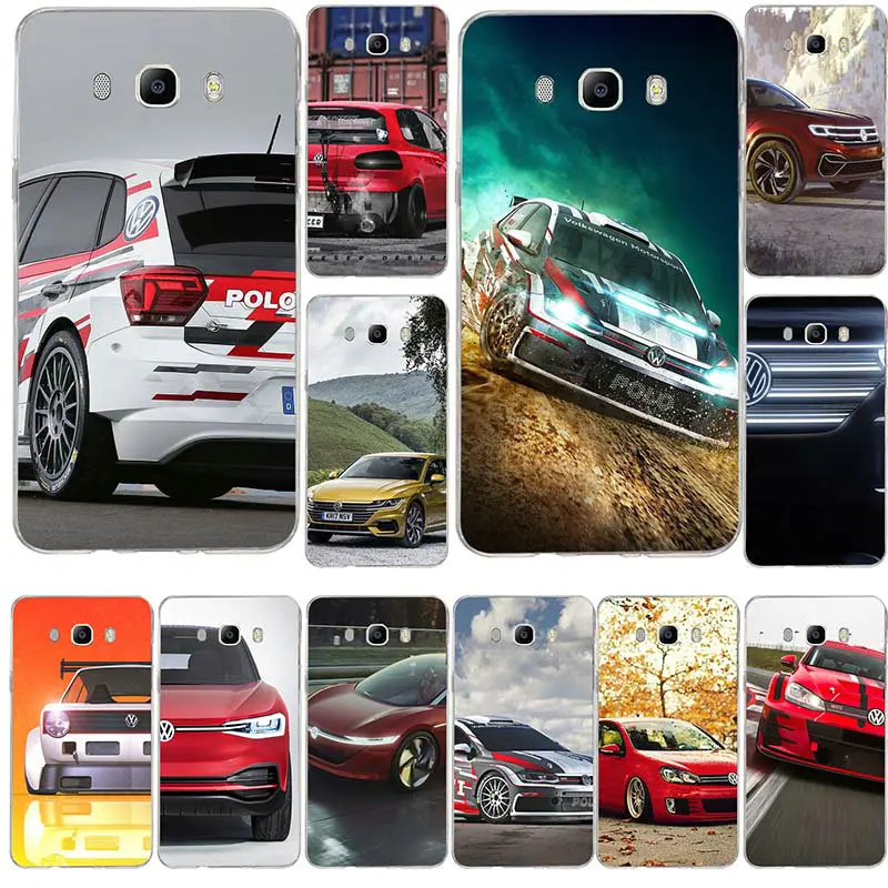 Soft TPU Silicone Mobile Phone Case For Samsung Galaxy A3 A5 A7 J5 J7 J3 2017 J1 J2 2016 Back Cover Coque VW Volkswagen Golf Gti