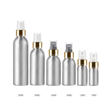 

20Ppcs 50ml/100ml/250ml Empty Spray Pump Aluminum Container Perfume Metal Bottle Spray Pump Perfumes Bottles