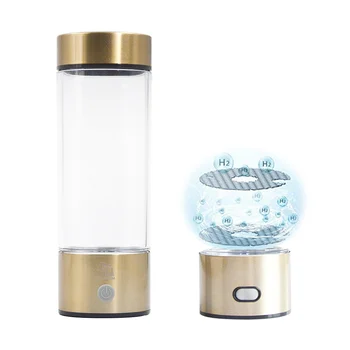 

Hydrogen Water Generator Alkaline Water Maker Rechargeable Portable Water Ionizer Bottle 400ml USB Line Water Purifier WAC007