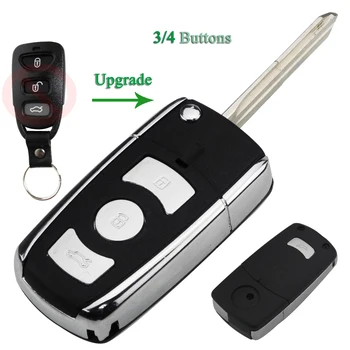

Bilchave Modified 3/4 Button Flip Remote Car Key Shell Case For Kia Hyundai Elantra Sonata Genesis Santa Fe Accent Coupe Tucson