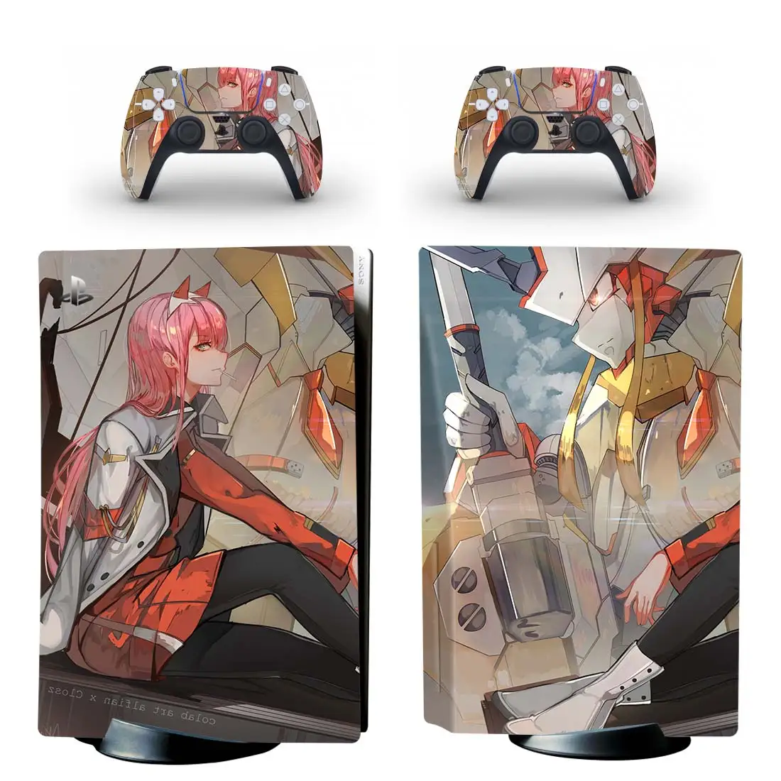 DARLING in the FRANXX PS5 Standard Disc Sticker Decal Cover for Console and  2 Controllers PS5 Disk Skin Vinyl - AliExpress 44 保護 For PS5 Skin Disc Edition Anime Console and Controller Vinyl Co