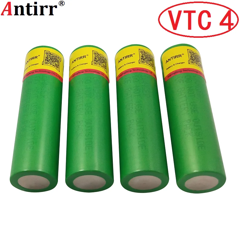 3,6 V 18650 VTC4 2100mAh высокий расход 30A батарея для US18650VTC4 электронных сигарет+ коробка