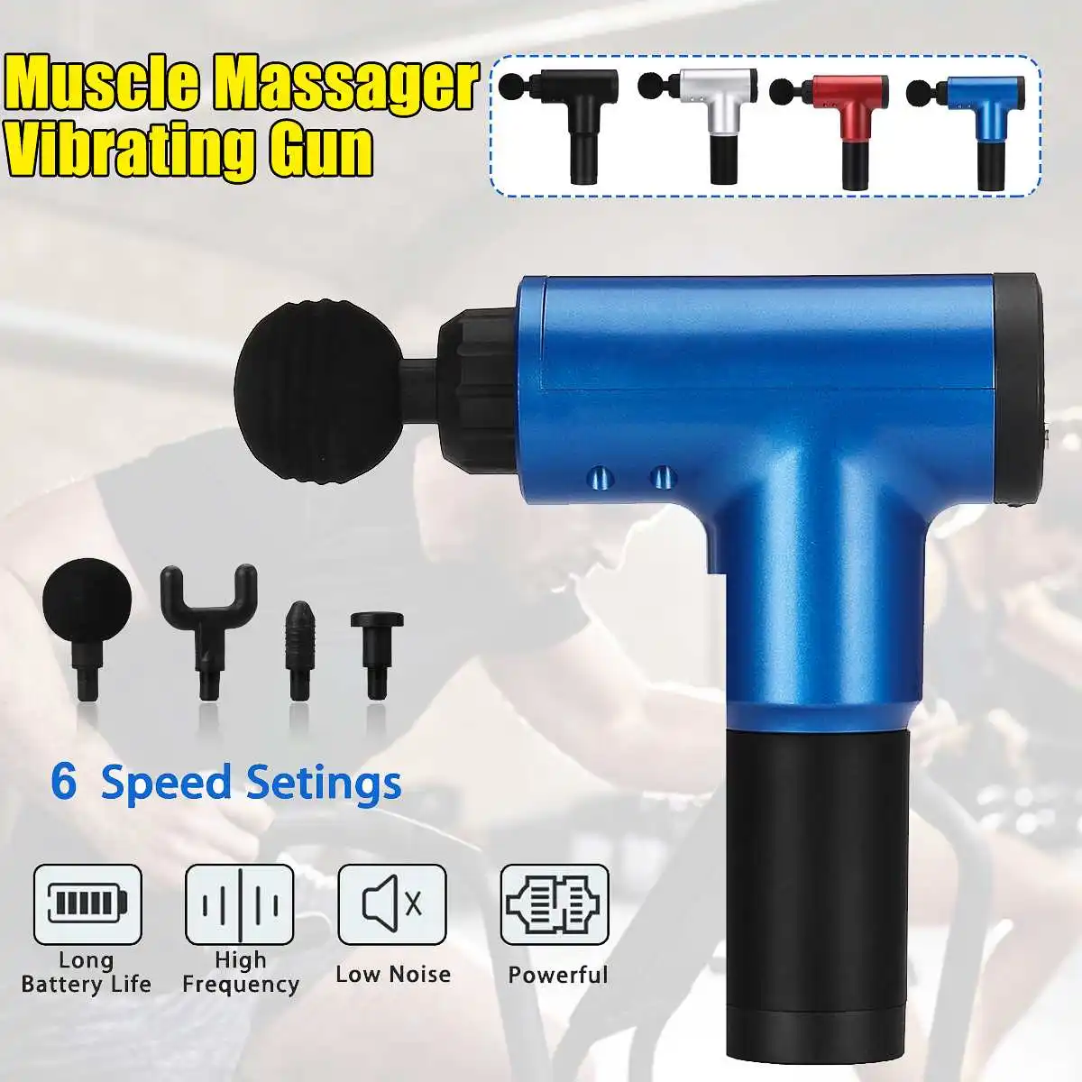 

Muscle Massage Gun Sport Therapy Massager Body Relaxation Pain Relief Slimming Shaping Massager Body Relaxation Slimming Shaping
