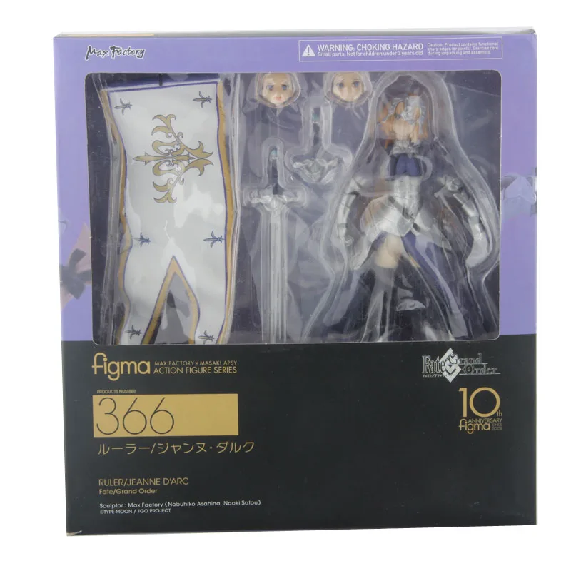 Fate Grand Grande Ordem Vingador Jeanne d'Arc Figma 366 фигурка Коллекционная модель игрушки подарок
