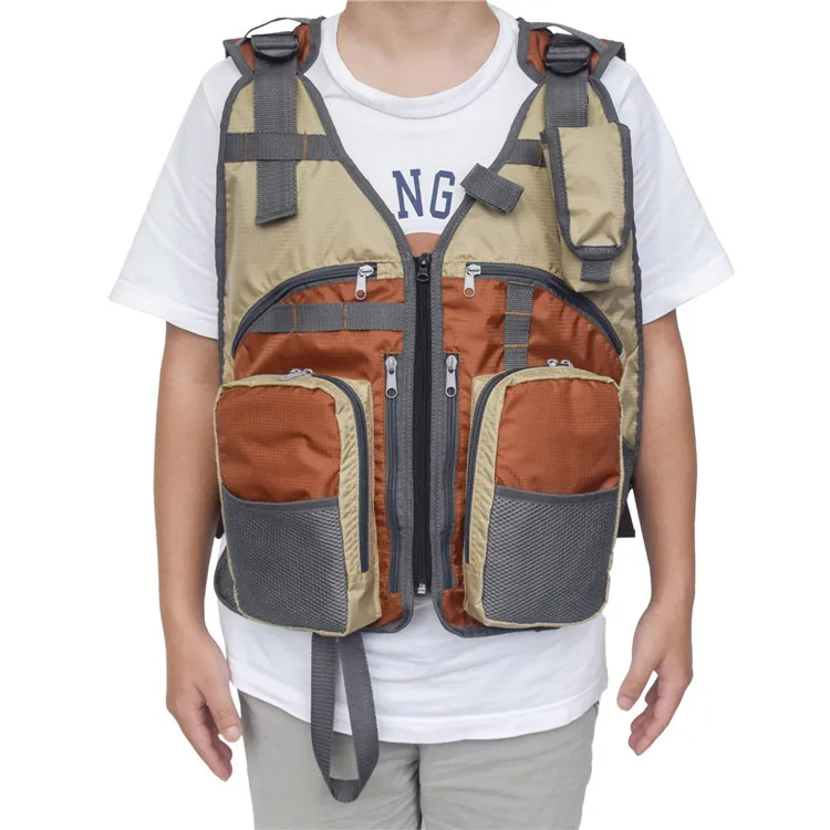 Outdoor Multi-functional Multi-pockets Mesh Photographical Vest Fishing Waistcoat Riding Fishing Vest