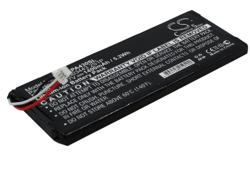Cameron sino 1400 мАч батарея для XPEND Smart Remote WQAGA43 WQAGA43 TM503443 2S1P батарея дистанционного управления