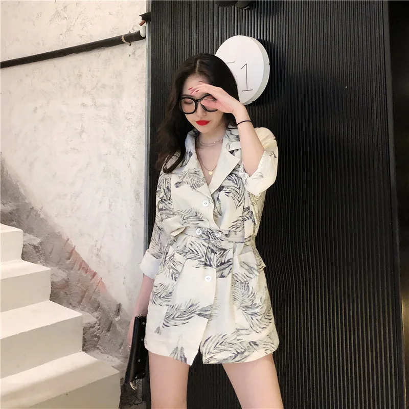 

Korean-style New Style Thin Small Suit Skirt Cotton Linen Versatile Network hong yang Gas Coat Women's