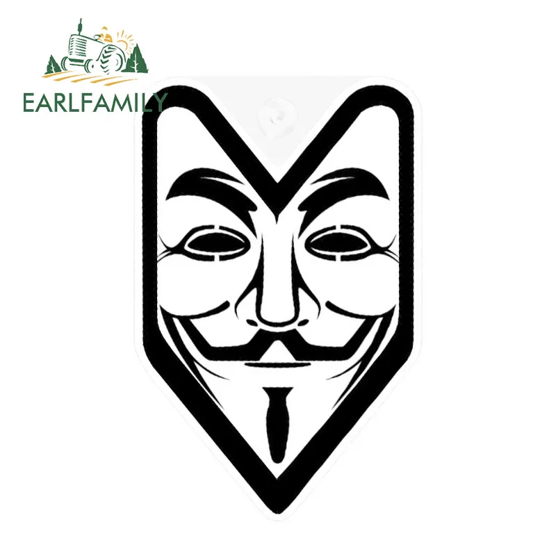 EARLFAMILY 13 см x 8 6 JDM WAKABA значок Гая Фокса V для Вендетта переводная виниловая | Отзывы и видеообзор