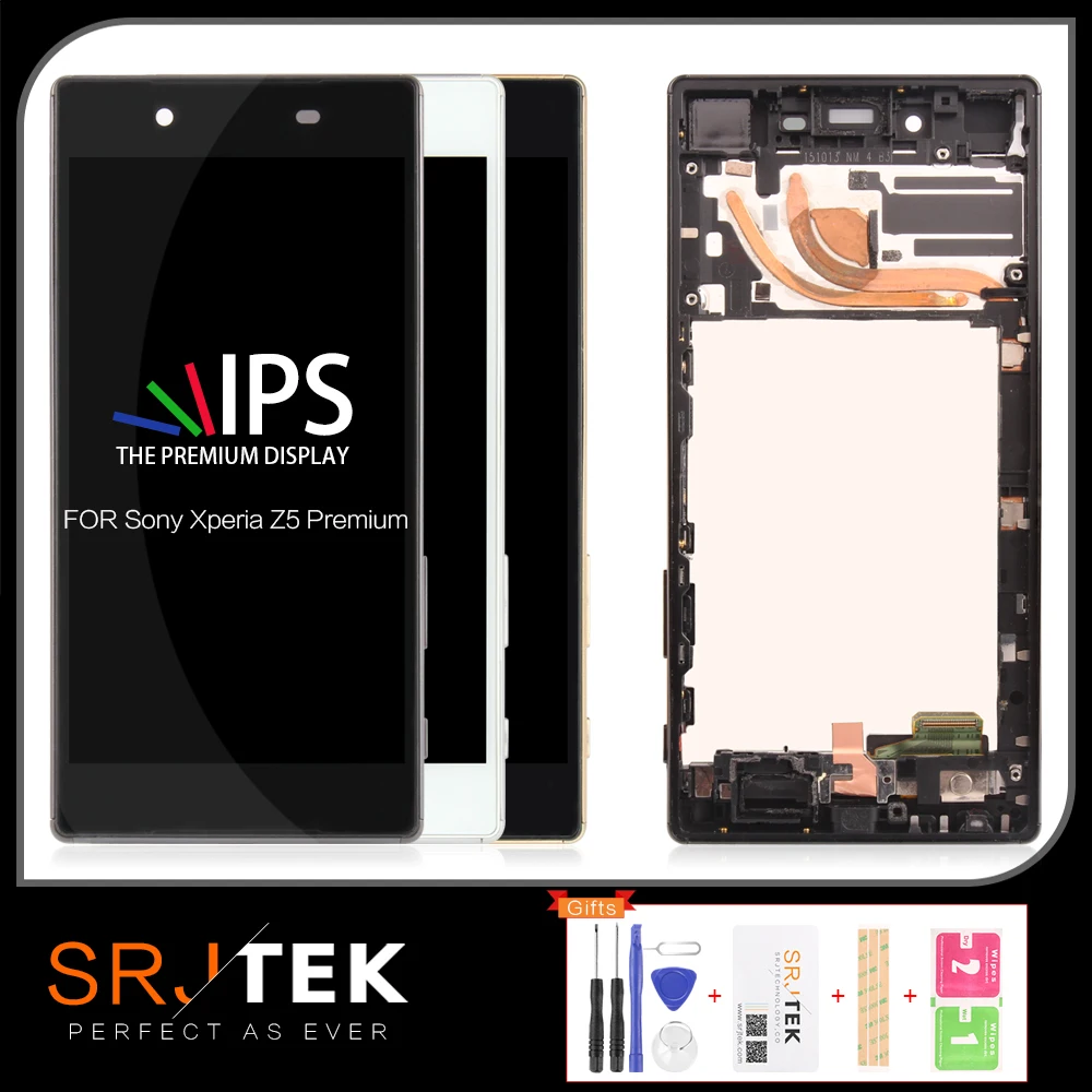 Гарантия 1920x1080 5,5 ''lcd для SONY Xperia Z5 Premium lcd дисплей Z5 PLUS E6853 E6883 сенсорный экран дигитайзер