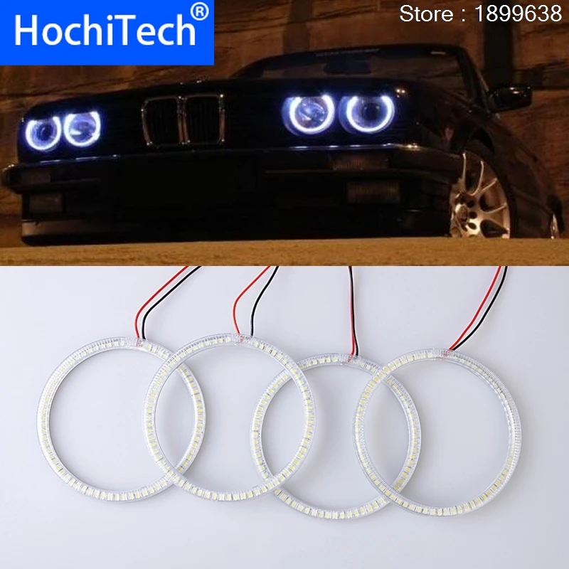 Ультра яркий SMD белый светодиодный ангельские глазки 1600LM 12V halo ring kit для bmw E30 E32 E34