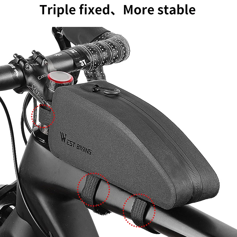 Flash Deal High Quality West Biking Roswheel Bicycle Bag Frame Front Handlebar Cycle Bike Bag Waterproof Cycling Bag for Bicycle Equipment 0