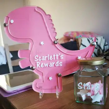 

Dinosaur Reward Drop Box,Reward for children,Kids dropbox ,Kids reward jar