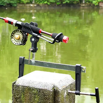 

Fishing Rod Bracket Multifunctional Rotation Holder Outdoor Hands Free Stable Tackle Adjustable Stand Boat Portable Tool
