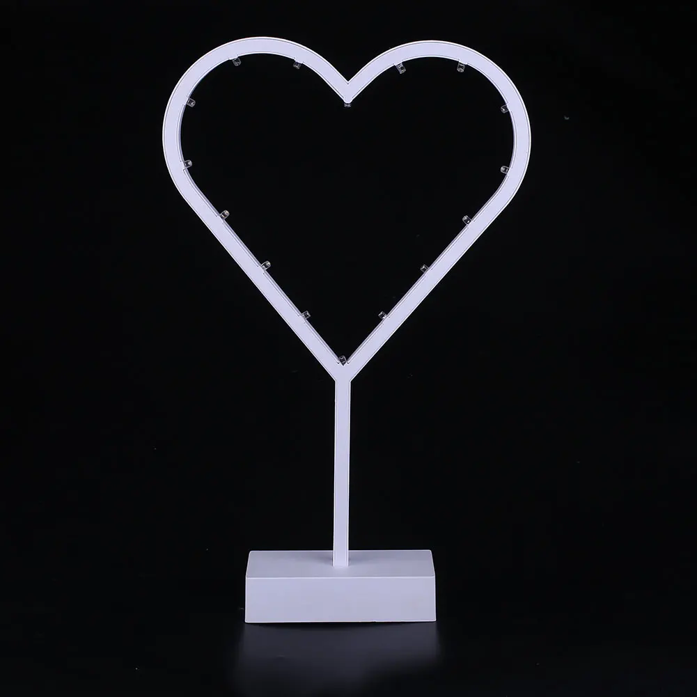 Светодиодный настольный ночник Рождественская елка любовь, сердце, звезды форма украшения дома