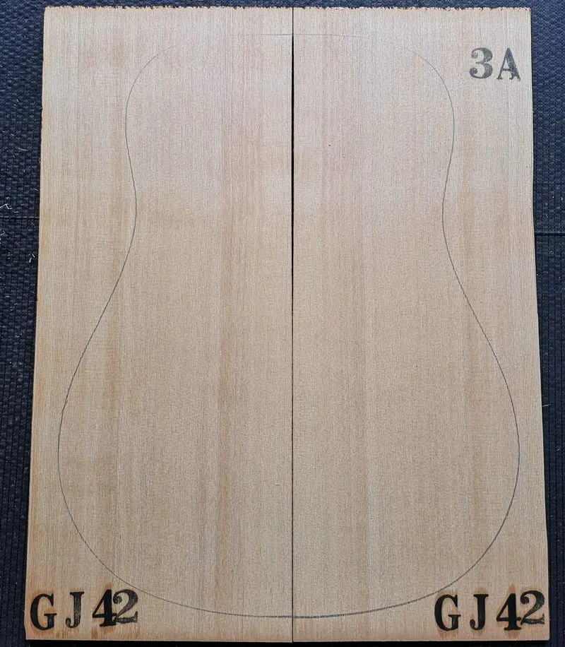 AAA класс Красный Кедр гитара из твердой древесины топ 41 дюймов DIY деревянная гитарная панель ручной работы гитары материал изготовления 4,5*220*550 мм(2 шт