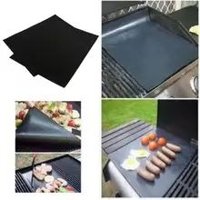 2Pcs BBQ Grill Mat Barbecue Outdoor Baking Non-stick Pad Reusable Cooking Plate For Party Grill Mat Accessories Dropshipping