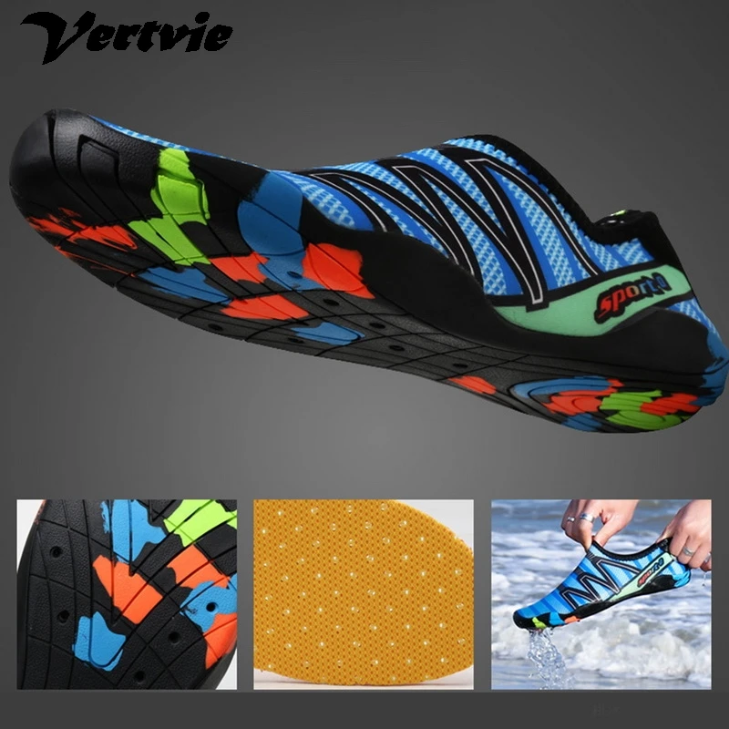 Swimming Shoes Unisex Sneakers Water Sports Beach Surfing Slippers Footwear Men Women Beach Shoes Quick Drying Fashion 2019 5