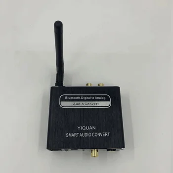 

DAC Optical Coaxial Bluetooth Microphone USB to RCA 3.5MM Jack Audio Converter With Remote Control DAC Converter Adapter For AMP