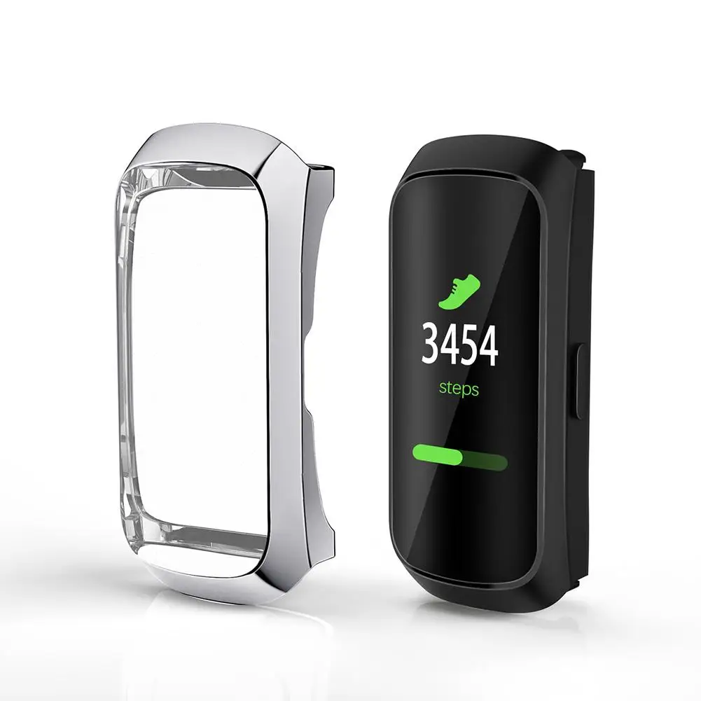 Защитный чехол из ТПУ для samsung Galaxy Fit SM-R370 смарт-браслет защитная оболочка Смарт-часы аксессуары - Цвет: Silver