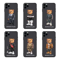 Cute BEAR Soft Case For IPhone 11 12 Pro Max Mini 7 8 6 6s Plus XR X XS MAX Se Silicone Phone Cover Fashion Brand Fundas Capa