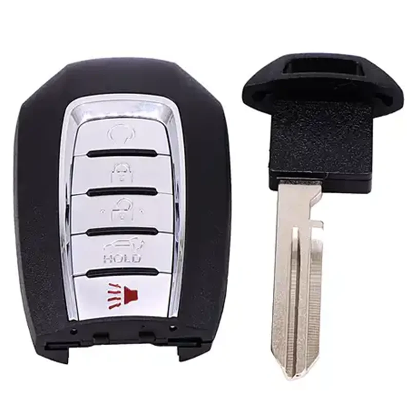 DAKATU 4/5 Button Smart Remote Key Shell case For Infiniti G25 G35 G37 Replacement Blanks Case with Emergency Uncut Blade | Автомобили и