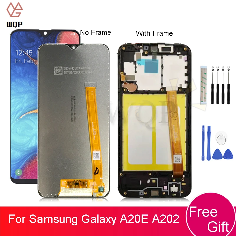 

For Samsung Galaxy A20e A202 A202F A202DS Display Touch Screen Digitizer Assembly Display For SAMSUNG A202F/DS A20e LCD patrs