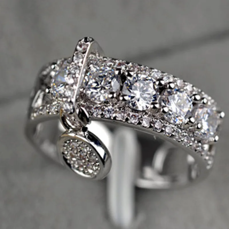 

New Arrival Women Ring Electroplating Disc Ring European and American fashion creative jewelry