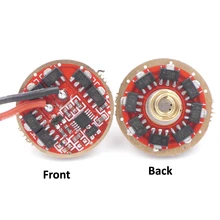 22 мм 3,7 в~ 4,2 в 1 ячейка 14xAMC7135 светодиодный драйвер 5A 3 режима светодиодный драйвер печатная плата для Luminus SST-40 светодиодный фонарик diy запчасти