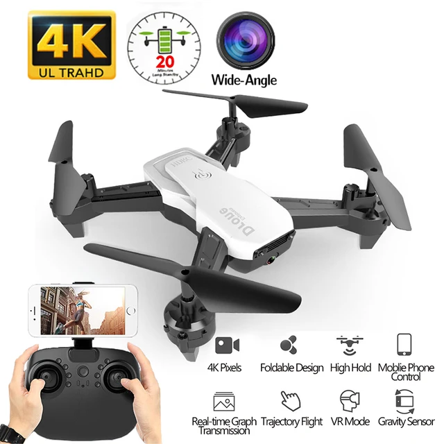$32.99  H22 RC Drone 4K HD Camera With Wide-angle RC Helicopter Quadcopter 1080P Drone Profissional Follow 
