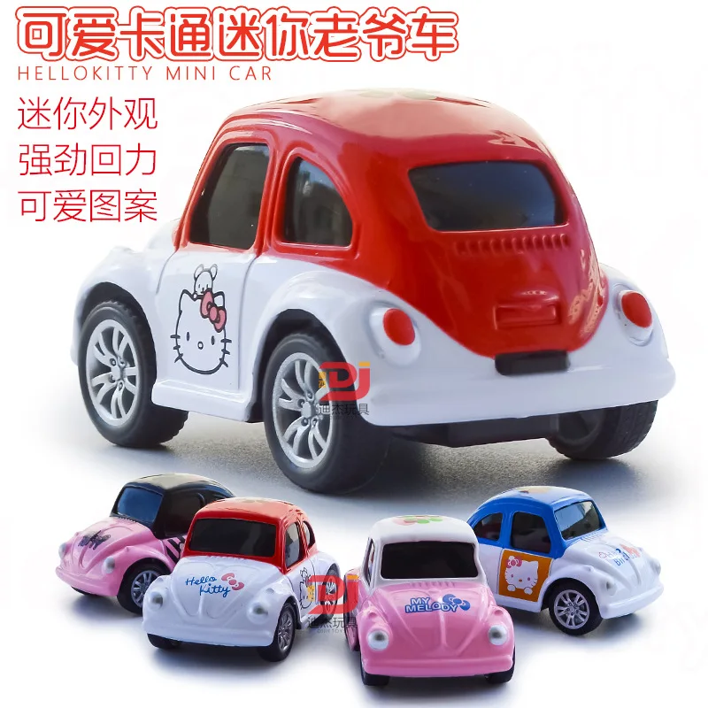 

CHILDREN'S Cartoon Mini Pocket Alloy Cat Toy Car Model Children Warrior Classic Car Decoration