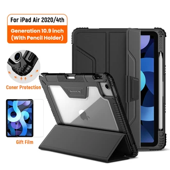 

Nillkin For iPad Air 4 Case For iPad Air 2020 case 4th Generation Pencil Holder Shockproof Auto Sleep Wake For iPad Air 10.9