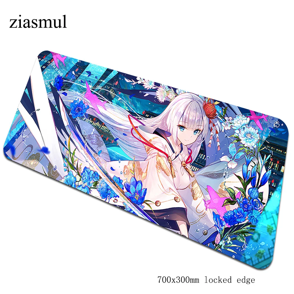 Azur Лэйн коврик для мыши популярный 700x300x3 мм коврик для мыши notbook компьютерный коврик для мыши милый компьютер игровой коврик для геймера коврик для ноутбука