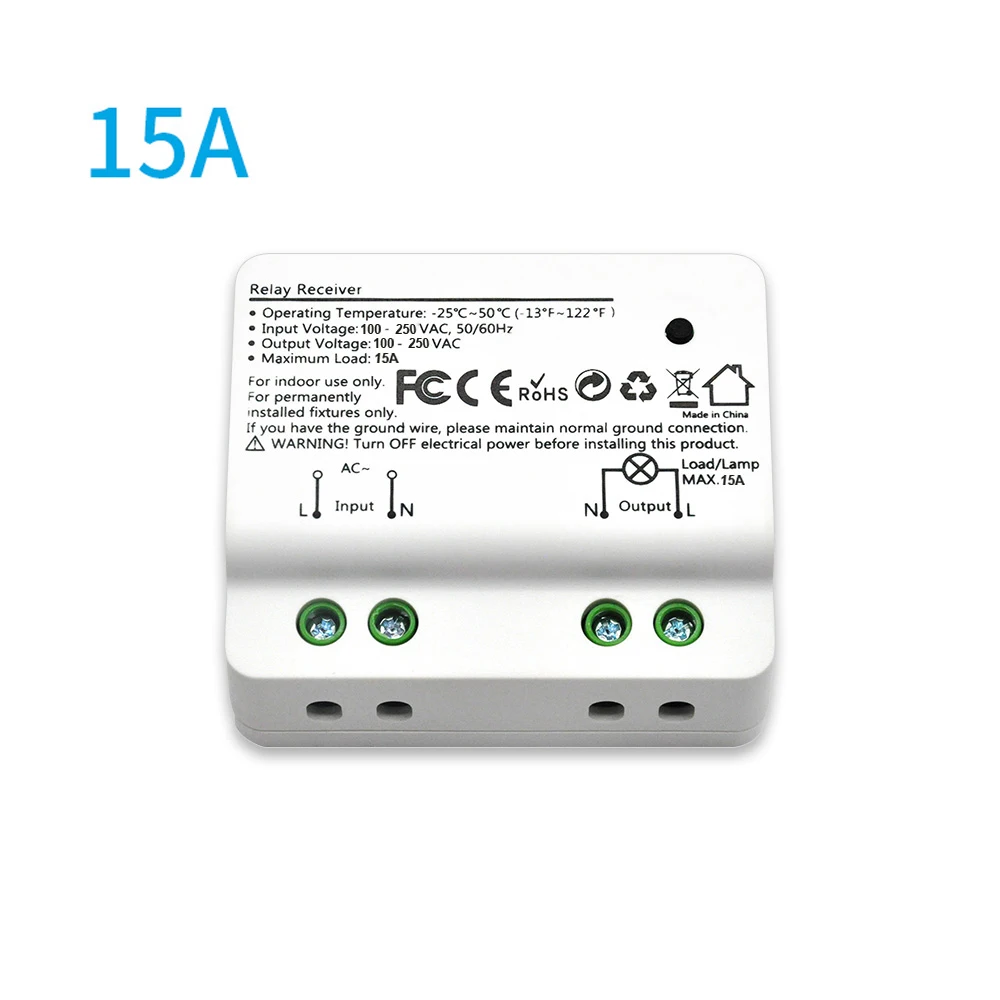

Practical Relay Receiver 15A SmartHome Wi-Fi Intelligent Switch Breaker Module APP Control Support for Amazon Echo Alexa Google