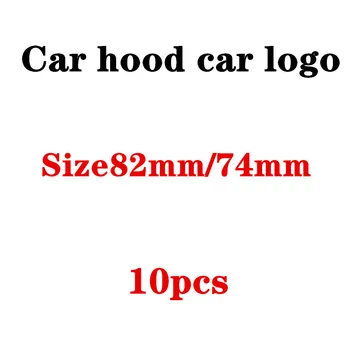 

10pcs car new black background Blue White 82mm FOR E34 E46 E39 E38 E90 E60 E49 Z3 Z4 X3 X5 X6 Car Emblem Badge Hood Front Trunk