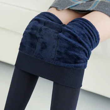 

Add flocking thickening pearl warm leggings new winter trample feet outside wear female trousers 230 g B009