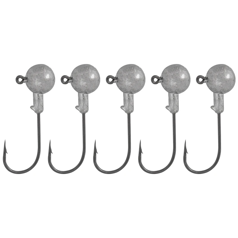 5Pcs Hooks Metal Lead Head Jig Fishing Lures Heads Solid Parts 5Pcs Hooks Metal Lead Head Jig Fishing Lures Heads Solid Parts