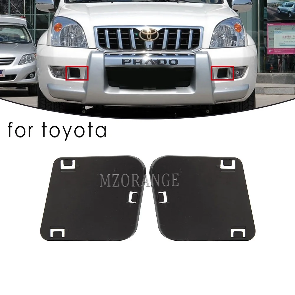 

Fog Lights Side Baffle Cover For Toyota Land Cruiser Prado LC120 FJ120 2003-2009 Front Bumper Foglights Car Accessories Black