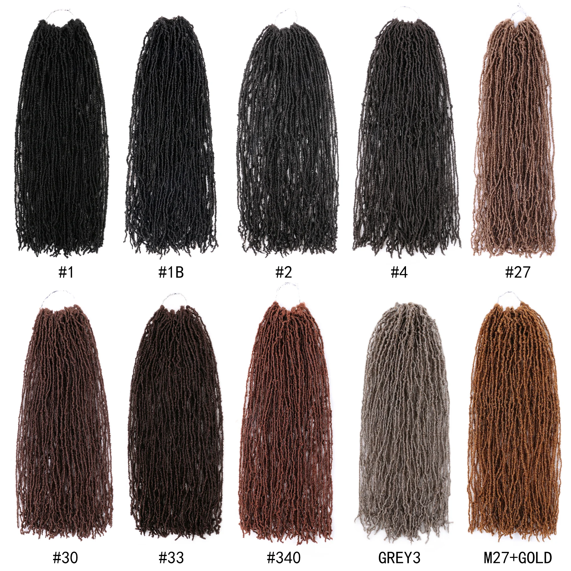 Faux Micro Locs Crochet Hair 16 Inch Sister Locks Hair Extensions Natural Curly DreadLocks Mini African Roots Black Brown Red Faux Micro Locs Crochet Hair 16 Inch Sister Locks Hair Extensions Natural Curly DreadLocks Mini African Roots Black Brown Red