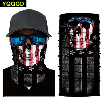 

5PCS Skull Face Mask Tube UV Protective Neck Gaiter Scarf Biker Skiing Cycling Bandana Headband Balaclava