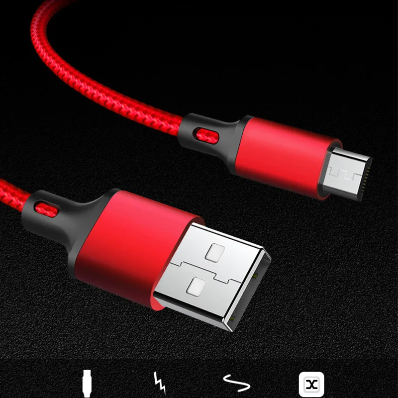 1 м 2 м 3 м микро USB кабель для быстрой зарядки для samsung S6 S7 Redmi Note 4 5 MicroUsb Android мобильный телефон длинный короткий кабель для передачи данных