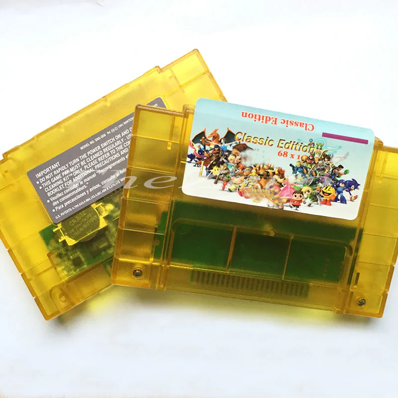 Супер сэкономить 68 в 1 для 16 бит NTSC игровой консоли картридж классический Edition