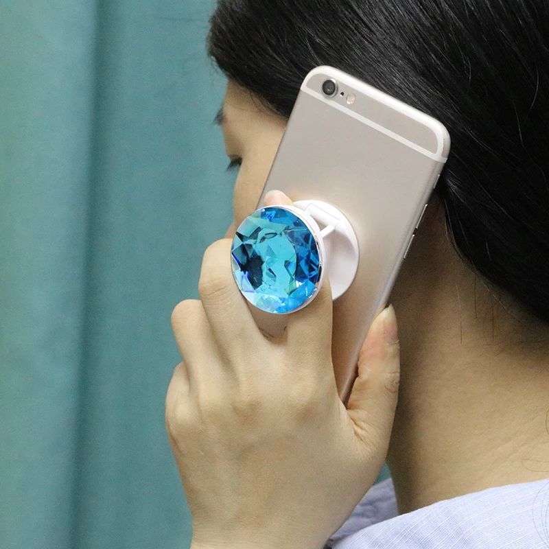 phone holder for car cup holder 3D Diamond universal phone holder tablet stand holder phone ring stand foldable mobile phone holder stand grip holder socket wall phone holder