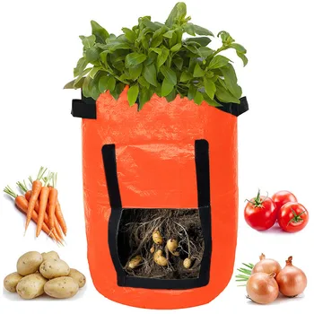 

DIY Potato Grow Planter PE Cloth Planting Container Bag Thicken Garden Pot Nursery Transplant Flower Seedling Pots Flowerpot 619
