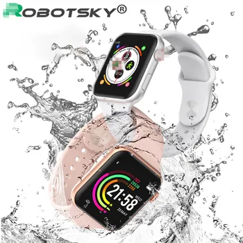 

F10 Smart Watch Full Touch Screen Heart Rate Blood Pressure Sports Tracker Fitness For Apple IOS Android PK Iwo 8 9 10 W88