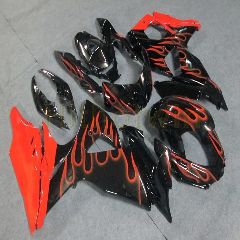 B Мотоцикл обтекатель корпуса для Suzuki GSX-R1000 2009 2010 2011 2012 2013 K9+ Болты+ литья под давлением красного и белого цвета - Цвет: B