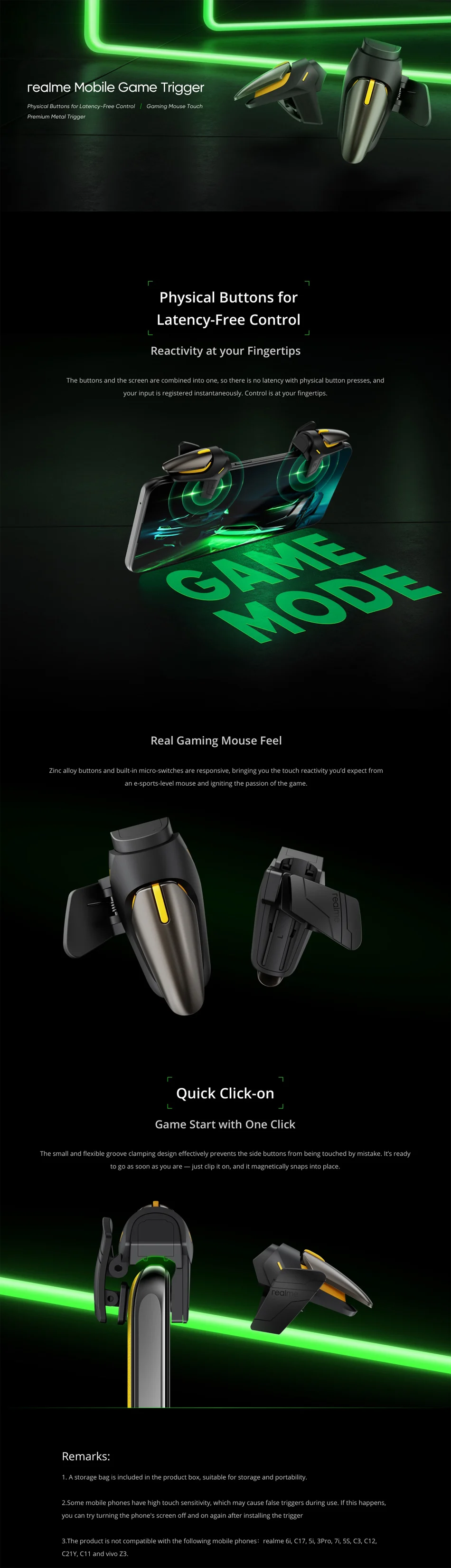 Realme Mobile Game Trigger description image