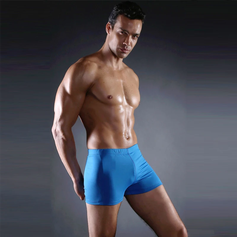 

2021 Classic Bathing Suit Men Vintage Solid Male Swimming Trunks Plus Size Swimming Suit for Men Plus Size Sexy Mens Swimsuit