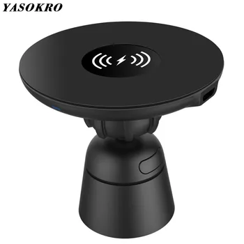 

Car Mount 10W Qi Wireless Charger Magnetic Phone Holder Stand for Samsung S9 S8 QC3.0 Quick Fast Car Charger for iphone X 8